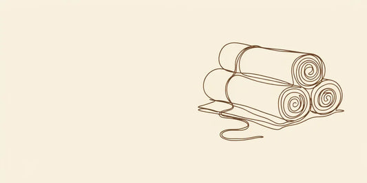 Line art - rolled cotton binding cloths