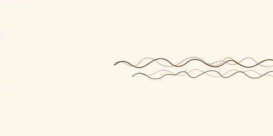Line art - two soft waves, one deeper one lighter