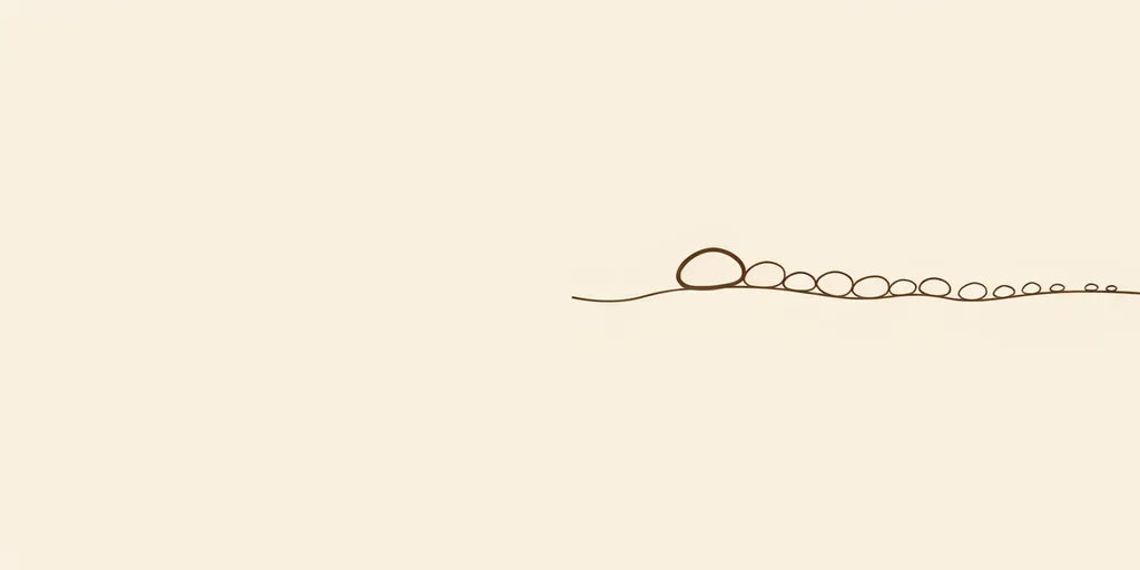Line art - pebbles shading from dark to pale