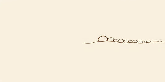 Line art - pebbles shading from dark to pale