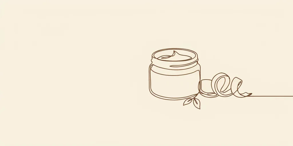 Line art - scrub jar with orange peel curl