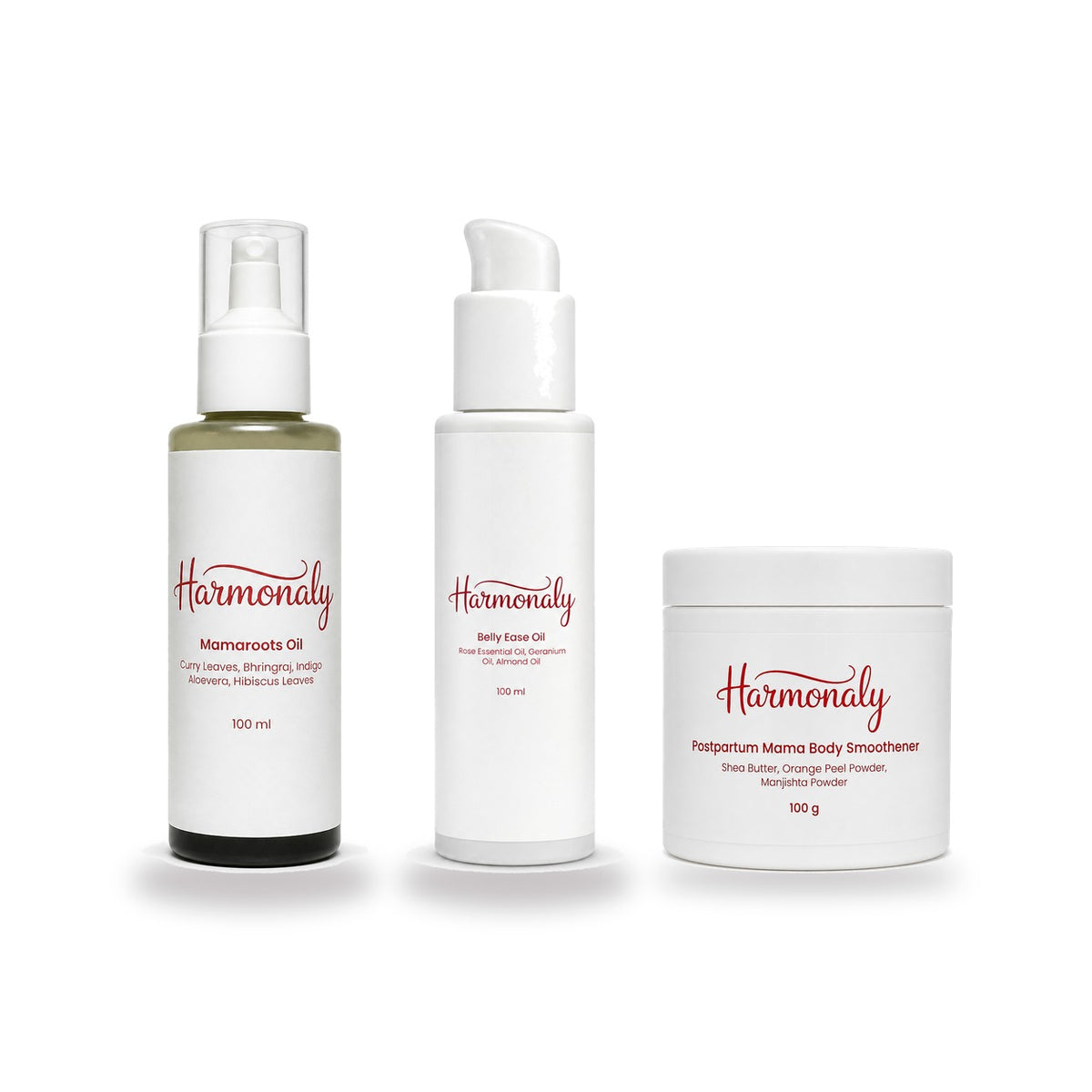 40-Day Set — Mamaroots Oil, Belly Ease Oil and Postpartum Mama Body Smoothener